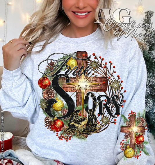 True Christmas Story Ready to Press Sublimation and DTF Transfer