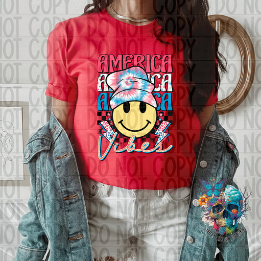 America Vibes Ready to Press Sublimation and DTF Transfer