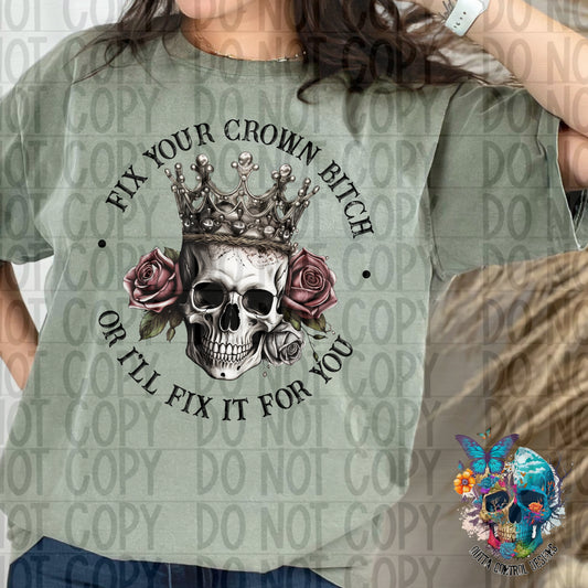Fix your Crown Ready to Press Sublimation and DTF Transfer