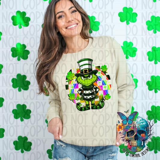 St. Patrick's Green Guy Ready to Press Sublimation and DTF Transfer