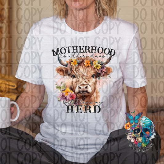 Motherhood is Udder Chaos Ready to Press Sublimation and DTF Transfer