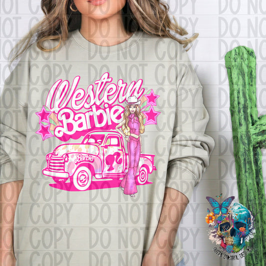 Western Doll Ready to Press Sublimation and DTF Transfer