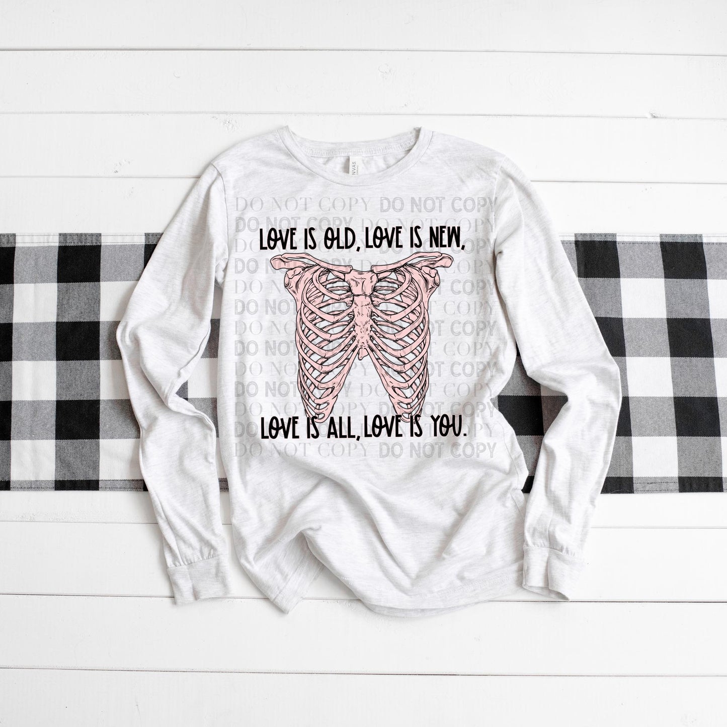 Love Ribcage Ready to Press Sublimation and DTF Transfer