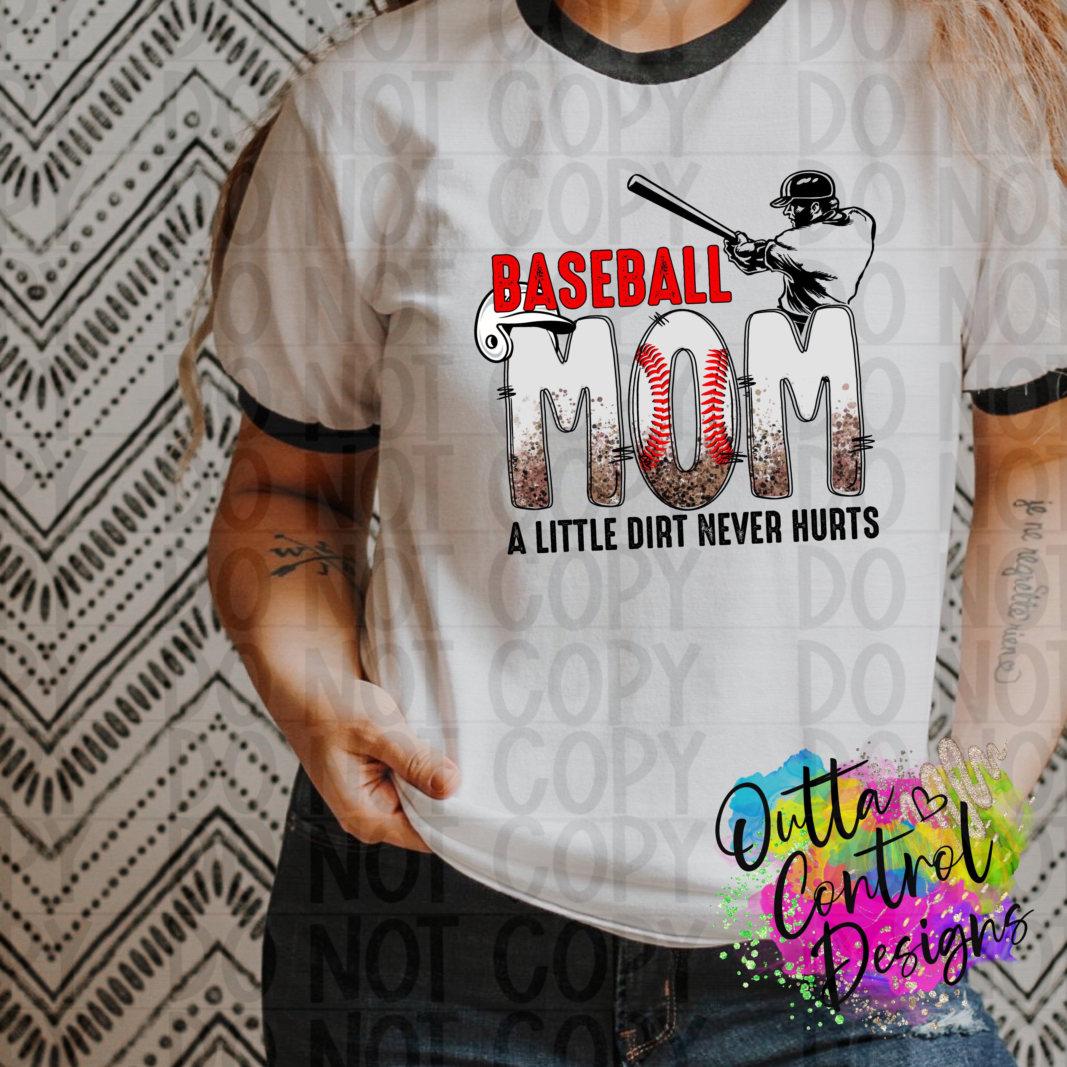 Senior Baseball Mom DTF Transfer