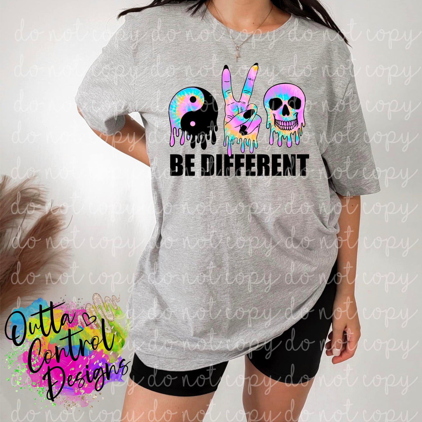 Be Different | Full Color Ready to Press Sublimation and DTF Transfer