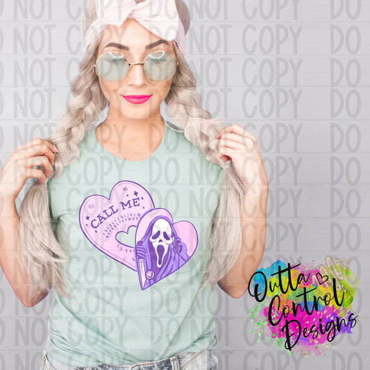 Call Me Ghost | Pastel Ready to Press Sublimation and DTF Transfer