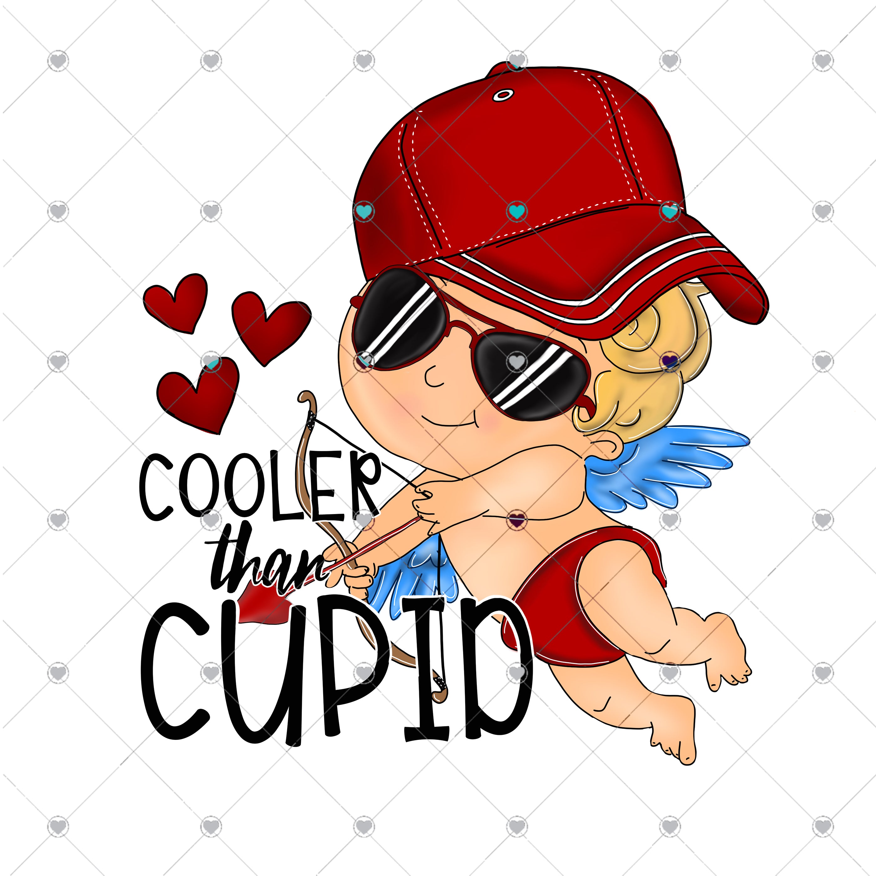 cupid clipart red hats