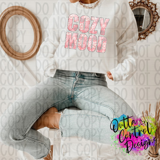 Cozy Mood Ready To Press Sublimation and DTF Transfer