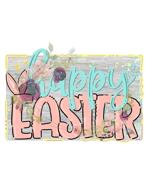 Happy Easter Ready To Press Sublimation Transfer
