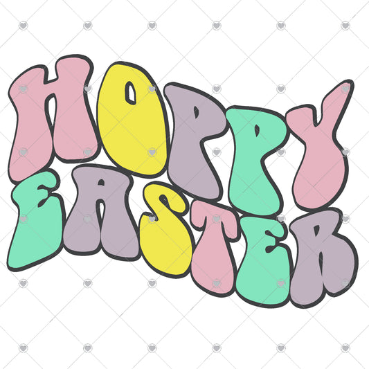 Hoppy Easter Groove Ready To Press Sublimation and DTF Transfer