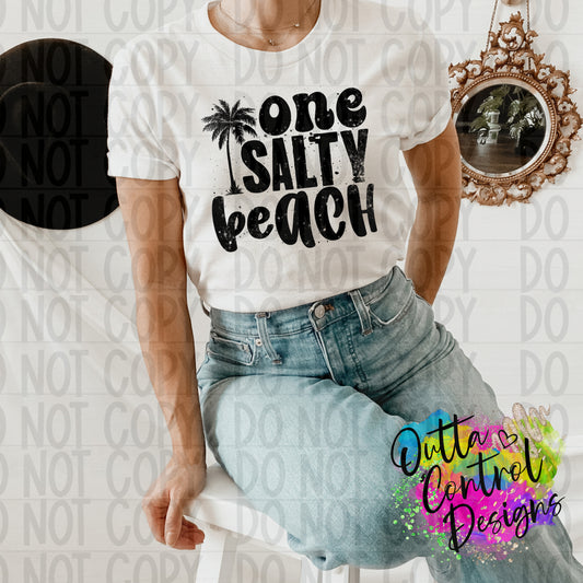 One Salty Beach Ready To Press Sublimation and DTF Transfer