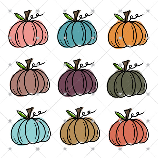 Pumpkins Repeating Ready To Press Sublimation and DTF Transfer
