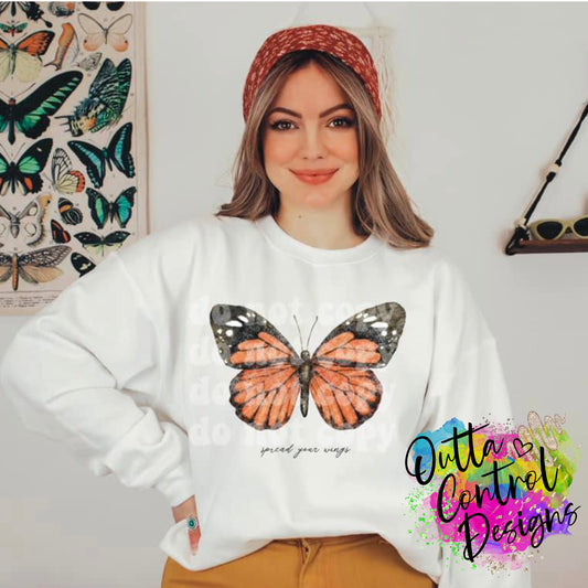 Spread Your Wings Ready To Press Sublimation and DTF Transfer