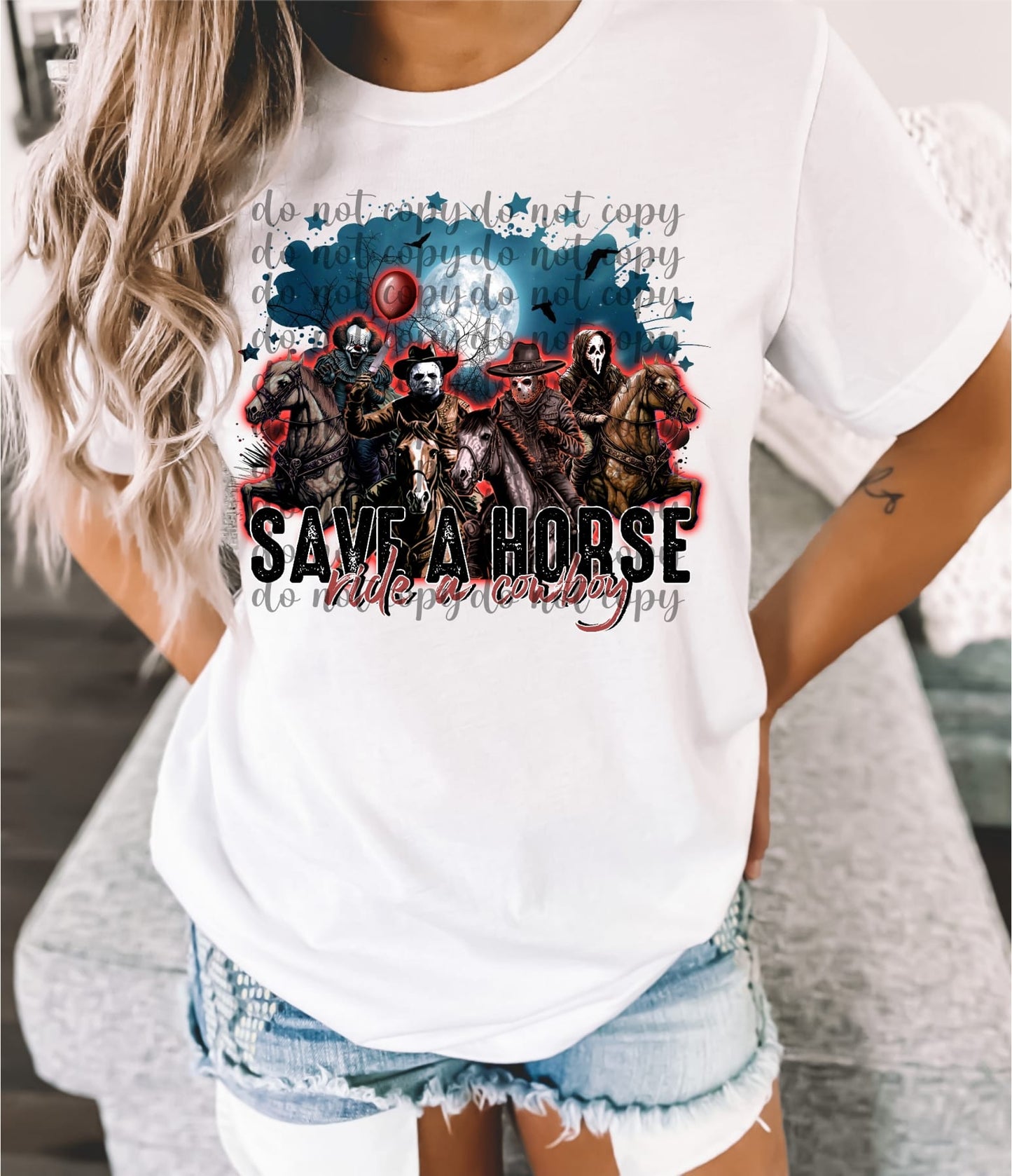 Save a Horse Ready to Press Sublimation and DTF Transfer