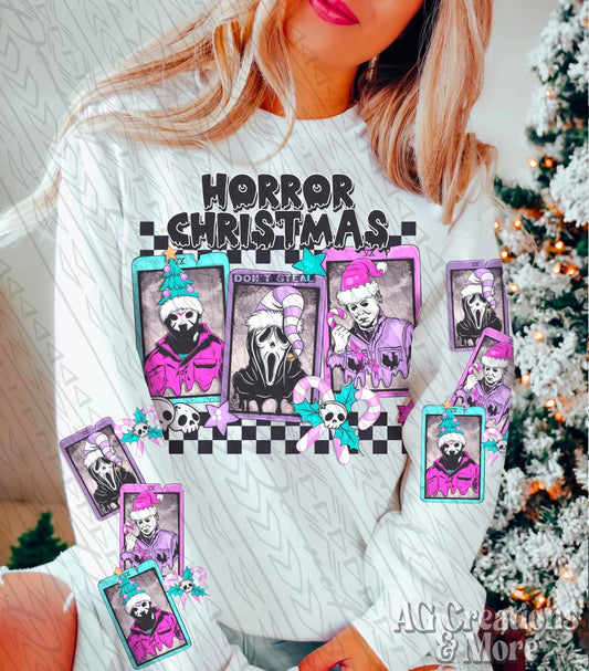 Horror Christmas Ready to Press Sublimation and DTF Transfer