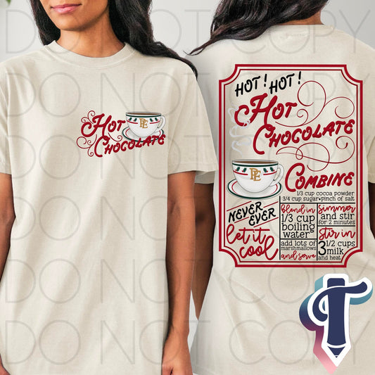 Hot Chocolate Shop Ready to Press Sublimation and DTF Transfer
