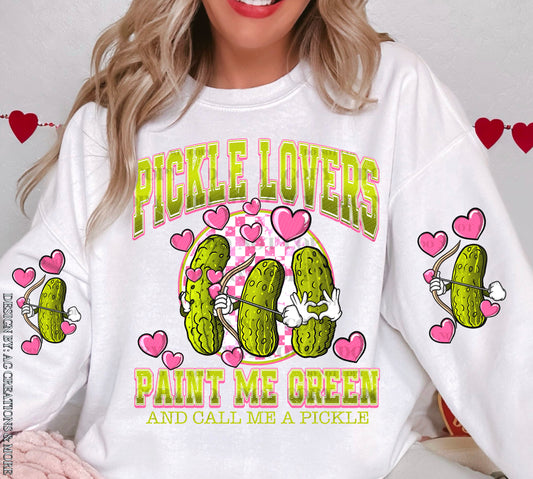 Pickle Lover Valentine Ready to Press Sublimation and DTF Transfer