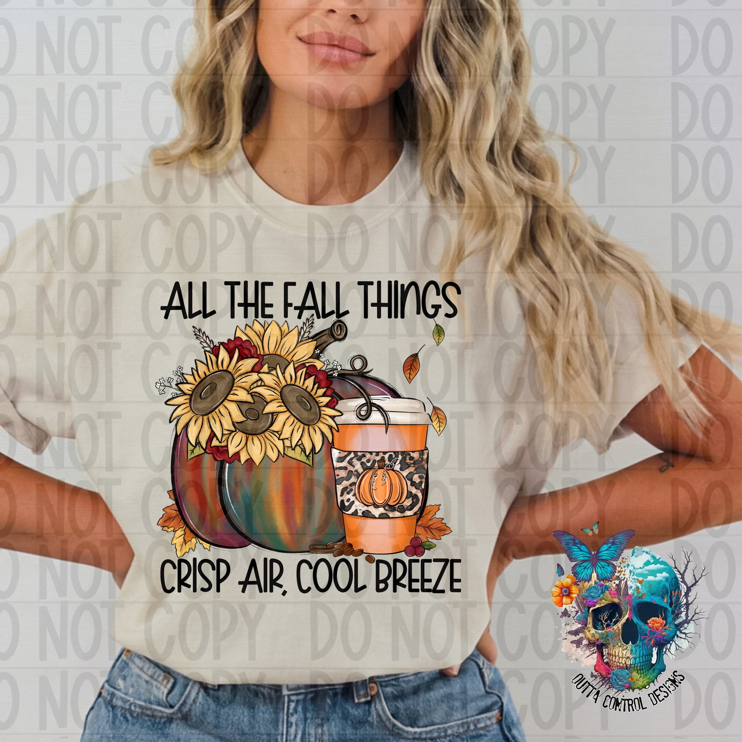 All Things Fall Ready to Press Sublimation and DTF Transfer
