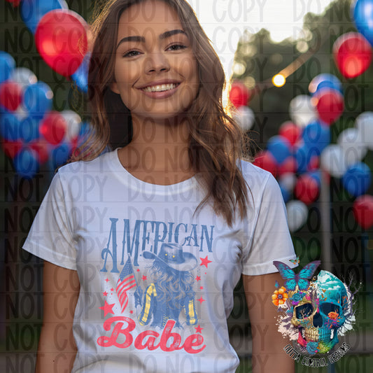 American Babe Ready to Press Sublimation and DTF Transfer