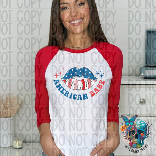 American Babe Ready to Press Sublimation and DTF Transfer