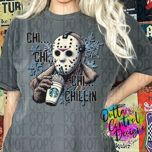 Chillin' Horror Ready to Press Sublimation and DTF Transfer
