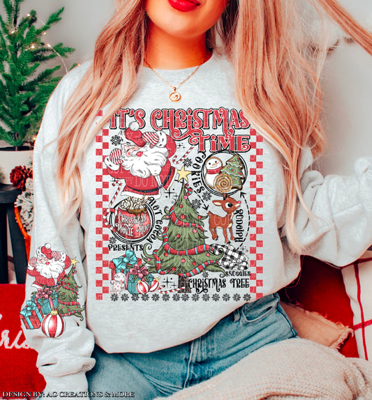 Christmas Time Ready to Press Sublimation and DTF Transfer