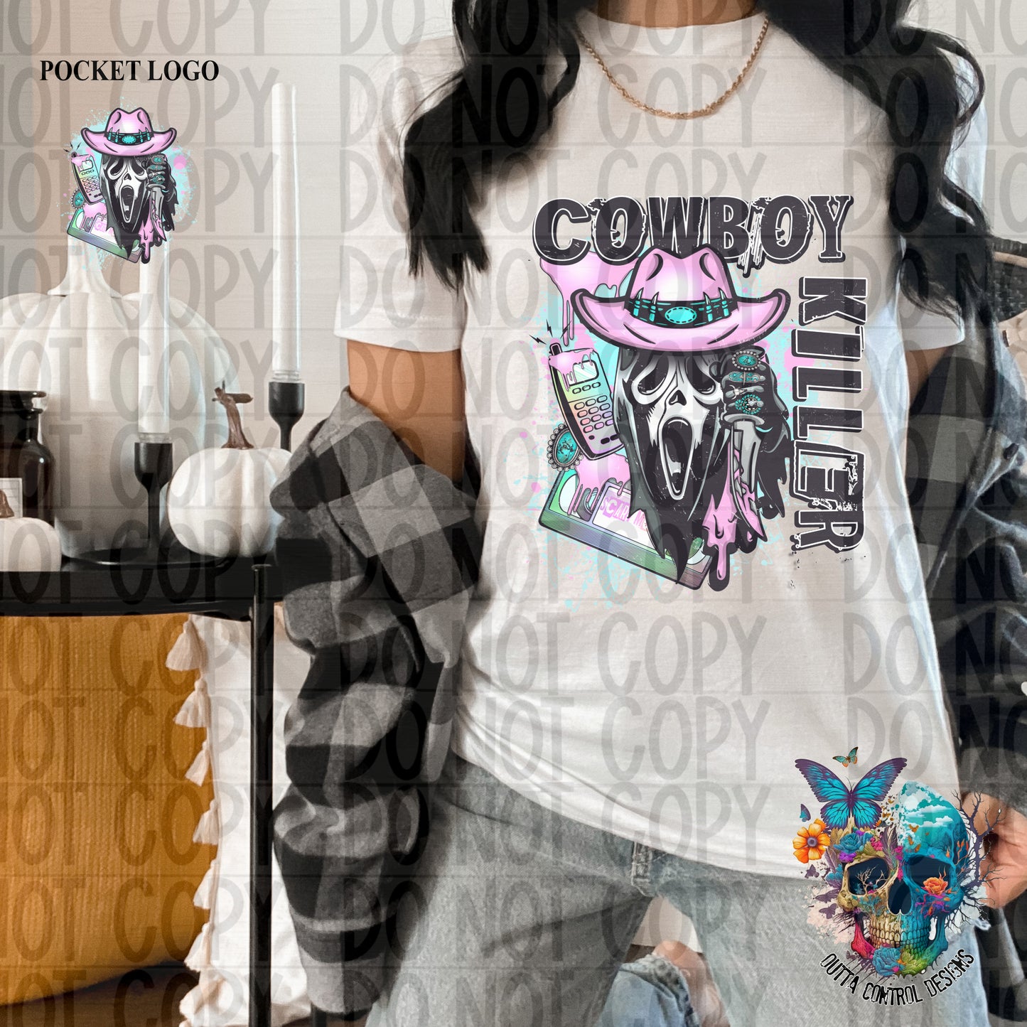 Cowboy Killer Ready to Press Sublimation and DTF Transfer