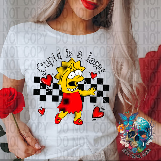 Cupid is a Loser Valentines Ready to Press Sublimation and DTF Transfer