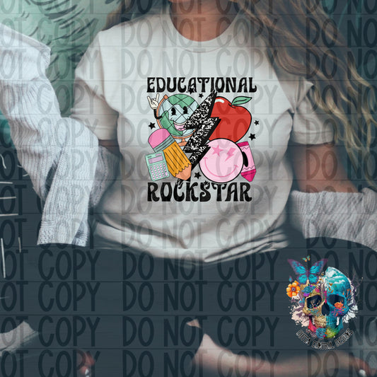 Educational Rockstar Ready to Press Sublimation and DTF Transfer