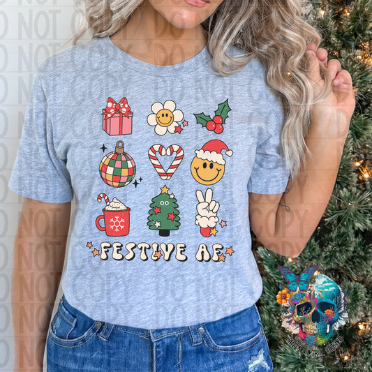Festive AF Ready to Press Sublimation and DTF Transfer