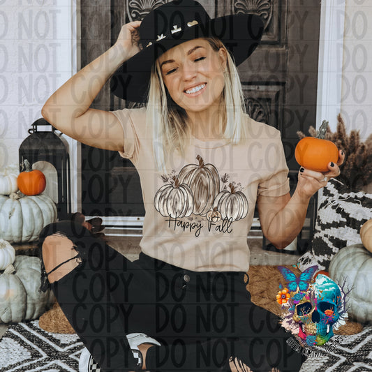 Happy Fall Ready to Press Sublimation and DTF Transfer