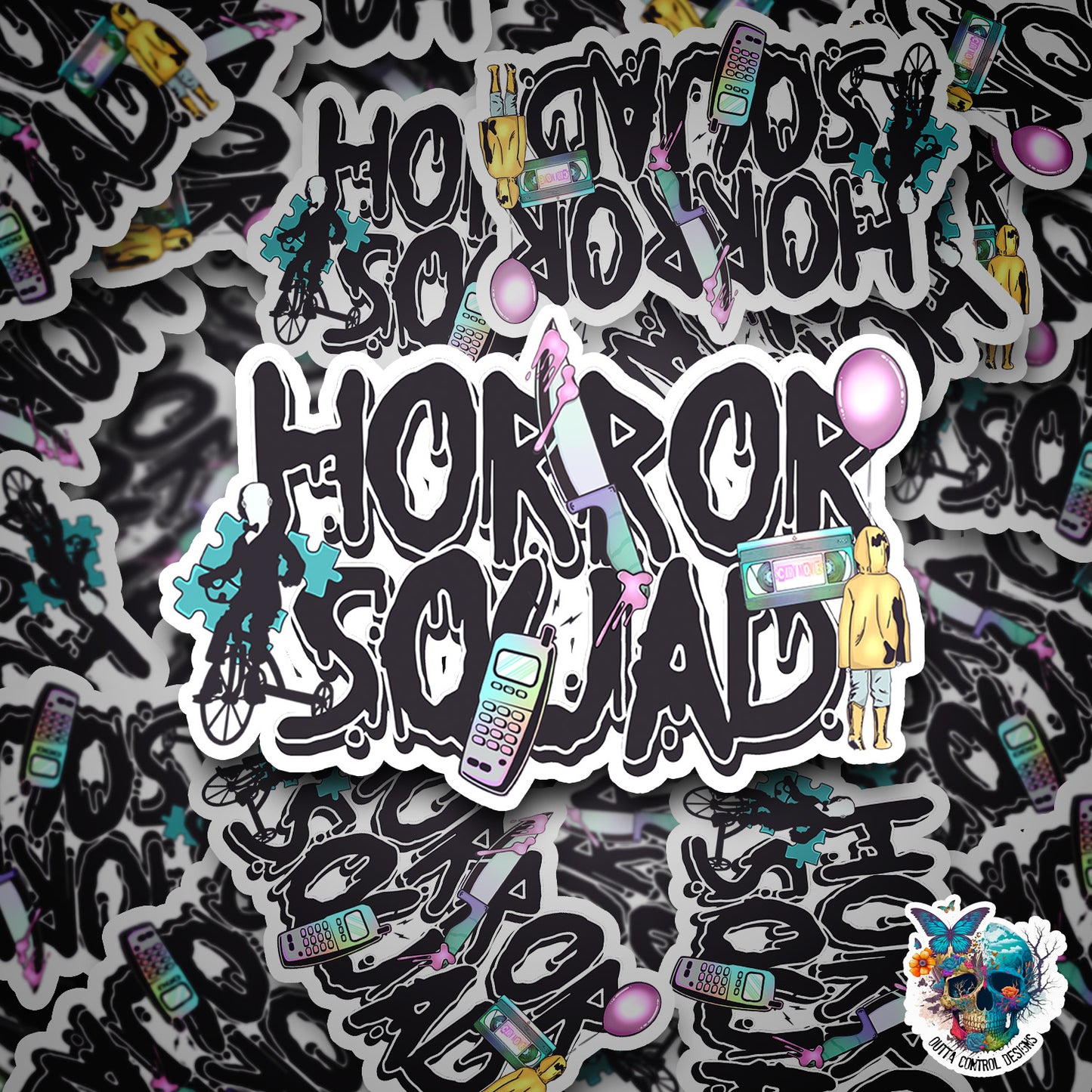 Horror squad sticker