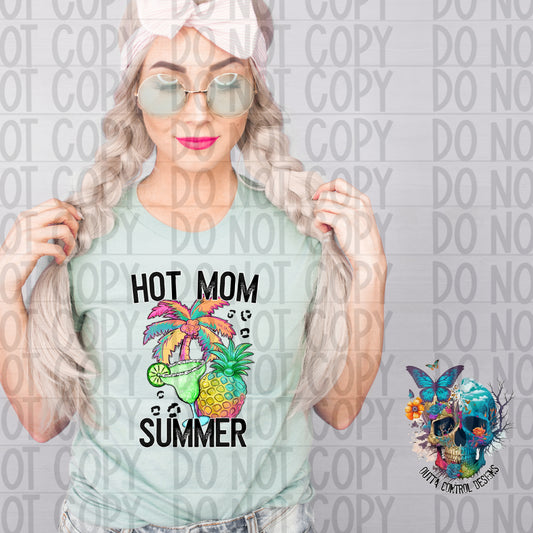 Hot Mom Summer Ready to Press Sublimation and DTF Transfer