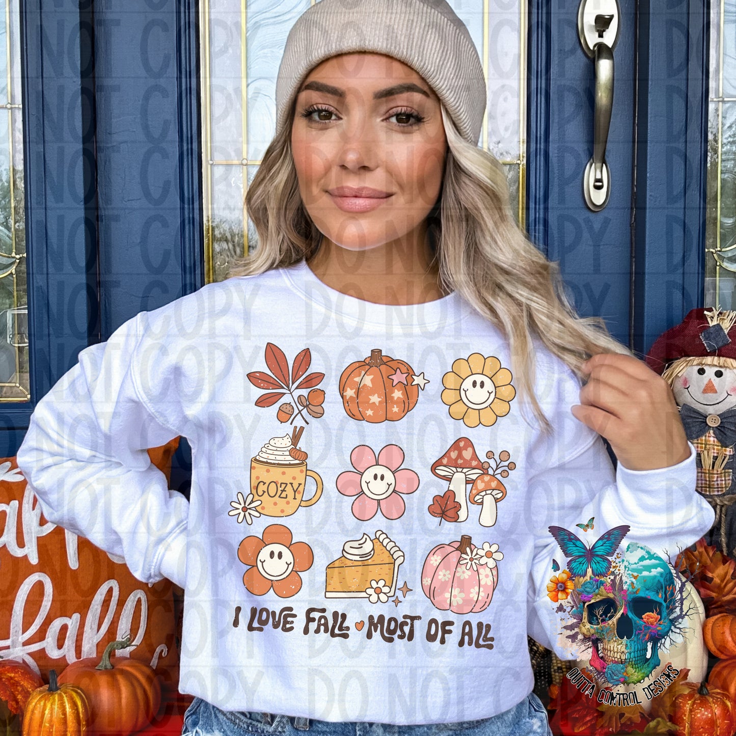 I Love Fall most of All Ready to Press Sublimation and DTF Transfer