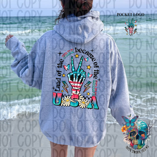 Land of the Free Ready to Press Sublimation and DTF Transfer