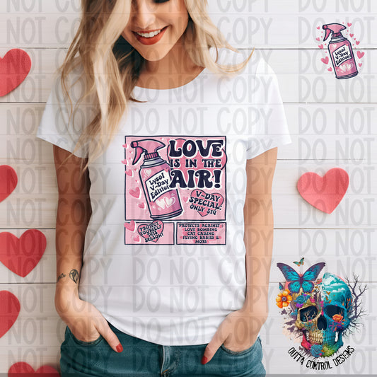 Love is in the Air Ready to Press Sublimation and DTF Transfer
