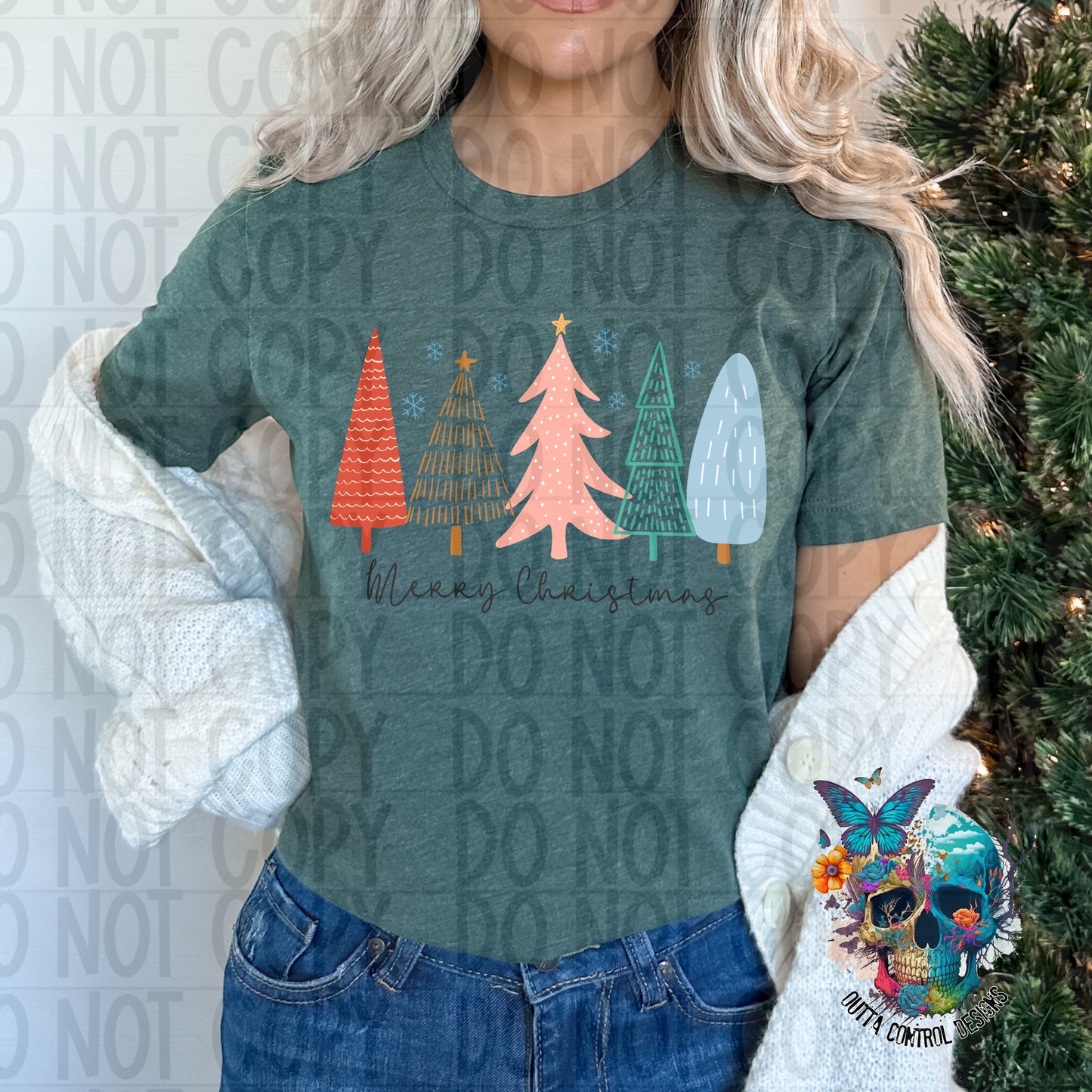 Merry Christmas Ready to Press Sublimation and DTF Transfer
