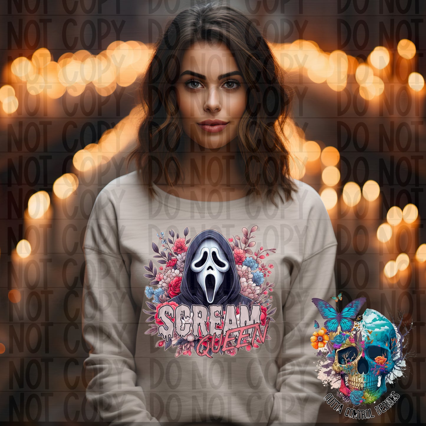 Scream Queen Horror Ready to Press Sublimation and DTF Transfer