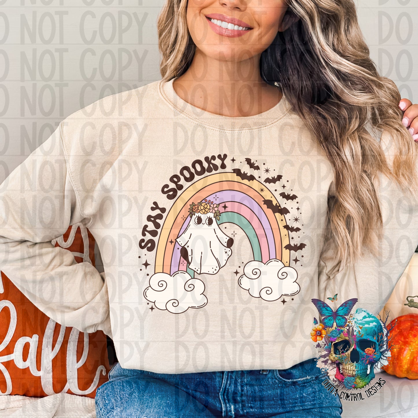 Stay Spooky Rainbow Ready to Press Sublimation and DTF Transfer