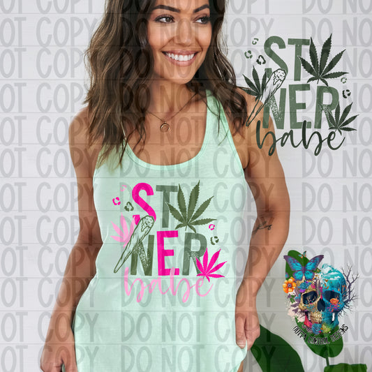 Stoner Babe Ready to Press Sublimation and DTF Transfer