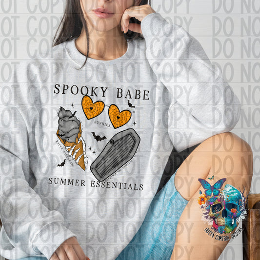 Summer Spooky Babe Ready to Press Sublimation and DTF Transfer