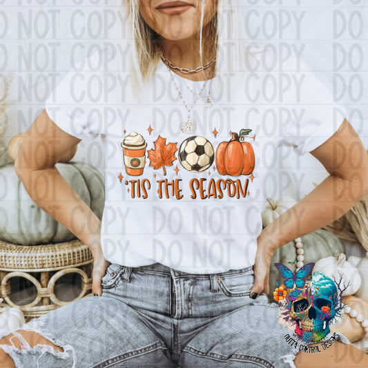 Tis the Season Soccer Ready to Press Sublimation and DTF Transfer