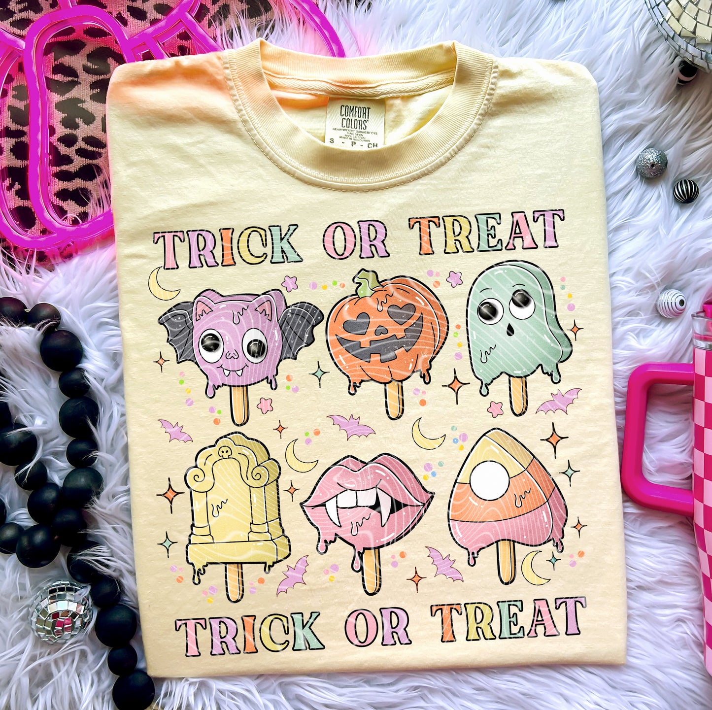 Trick or treat popsicle Ready to Press Sublimation and DTF Transfer