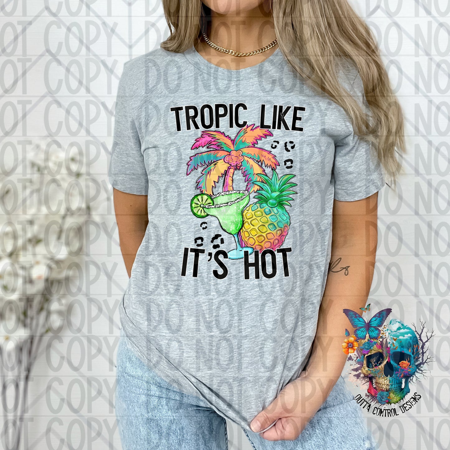 Tropic Like it's Hot Ready to Press Sublimation and DTF Transfer