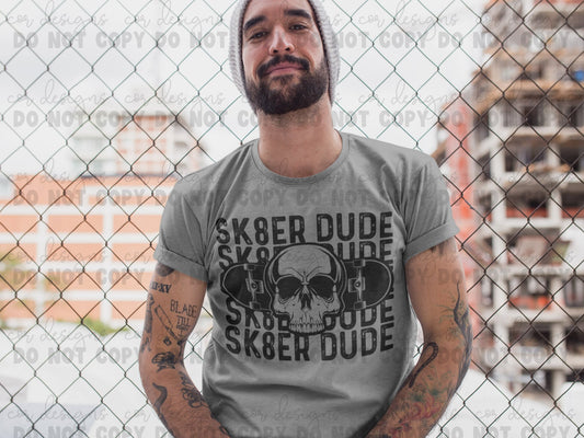 Sk8er Dude Ready to Press Sublimation and DTF Transfer