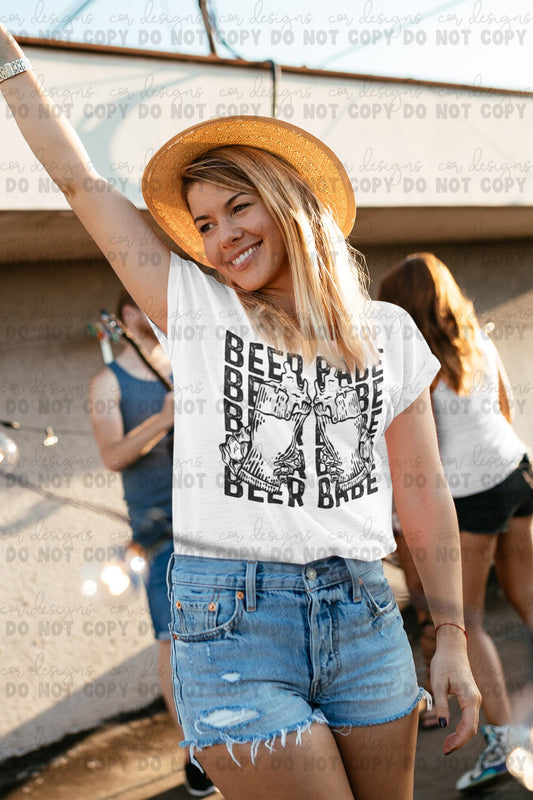 Beer Babe Ready to Press Sublimation and DTF Transfer