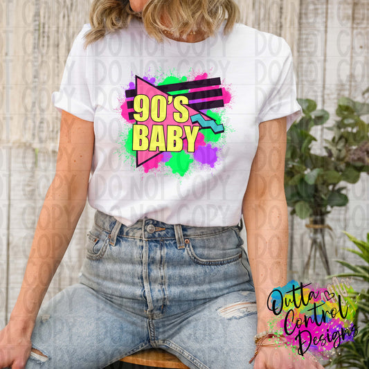 90's Baby Ready To Press Sublimation and DTF Transfer