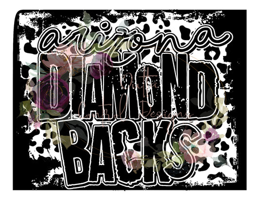 Arizona Diamond Backs Leopard Ready To Press Sublimation Transfer