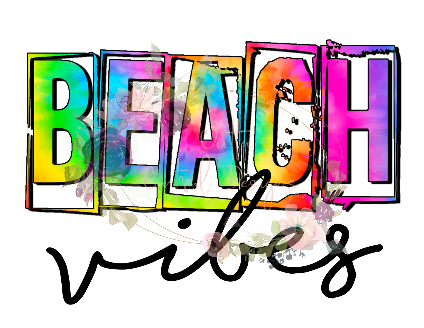 Beach Vibes Ready To Press Sublimation Transfer