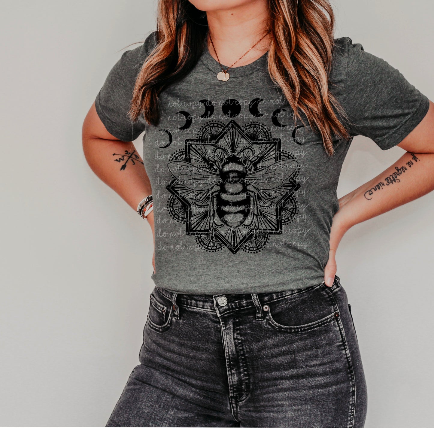 Bee Mandala Ready to Press Sublimation and DTF Transfer